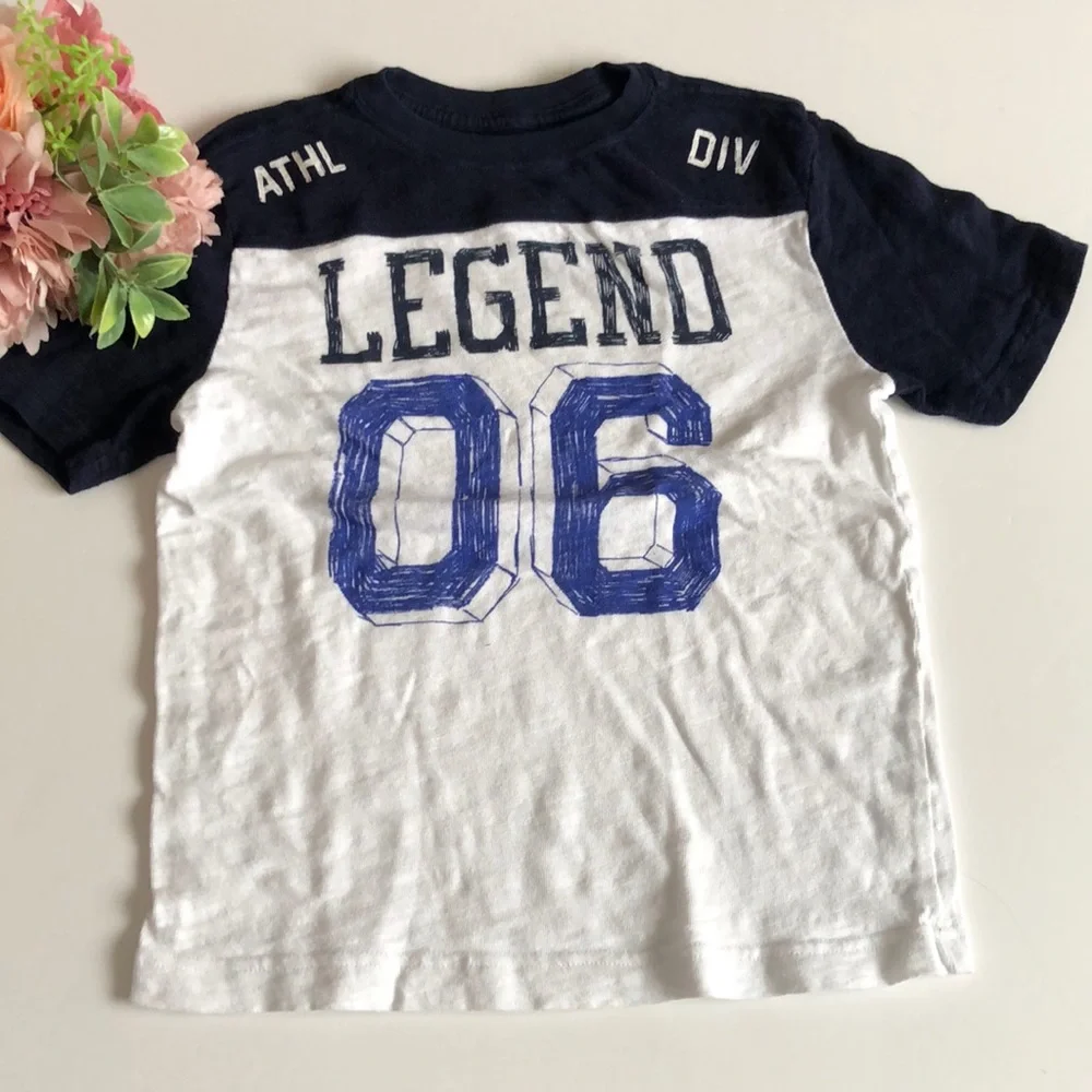Gymboree Boys Legend T Shirt White and Blue 06 Legend Shirt Boys 8